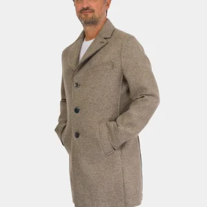 Cappotto Monopetto Tortora